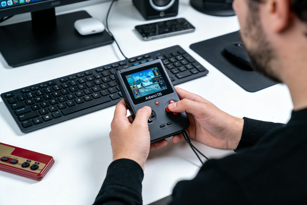 No momento, você está visualizando Anbernic RG DS: Nintendo vai processar esse clone do DS?