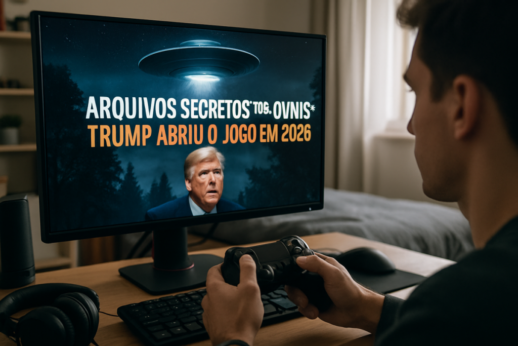 Leia mais sobre o artigo Arquivos Secretos dos OVNIs: Trump abriu o jogo em 2026