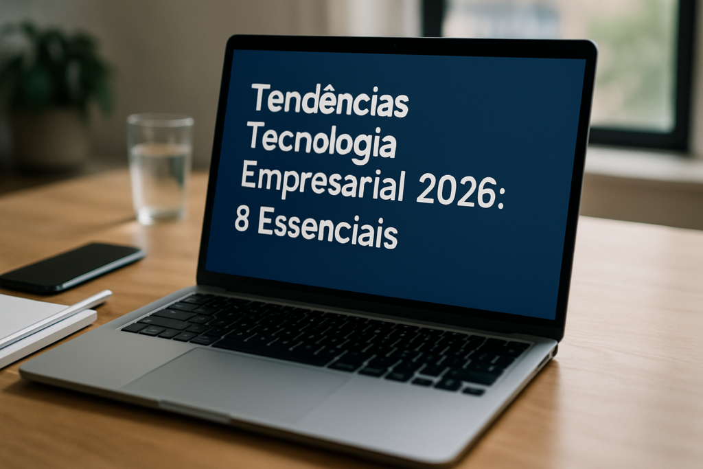 Leia mais sobre o artigo Tendências Tecnologia Empresarial 2026: 8 Essenciais