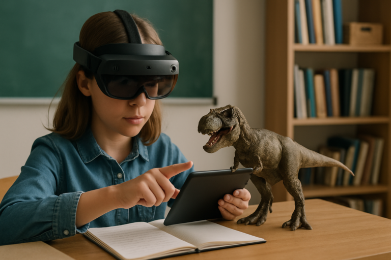 Leia mais sobre o artigo Realidade Aumentada na Educação: Guia Completo 2025