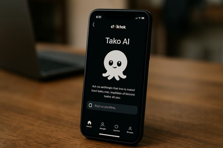 Leia mais sobre o artigo Interface TikTok Tako AI: Navegabilidade e UX Completo
