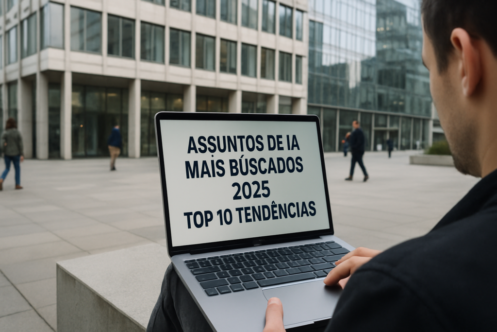 Leia mais sobre o artigo Assuntos de IA Mais Buscados 2025: Top 10 Tendências