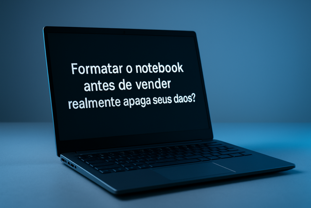 Leia mais sobre o artigo Formatar o notebook antes de vender realmente apaga seus dados?