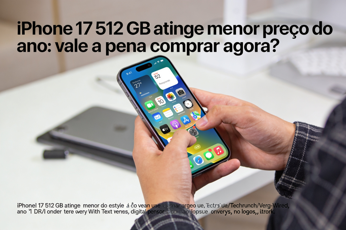 No momento, você está visualizando iPhone 17 512 GB atinge menor preço do ano: vale a pena comprar agora?
