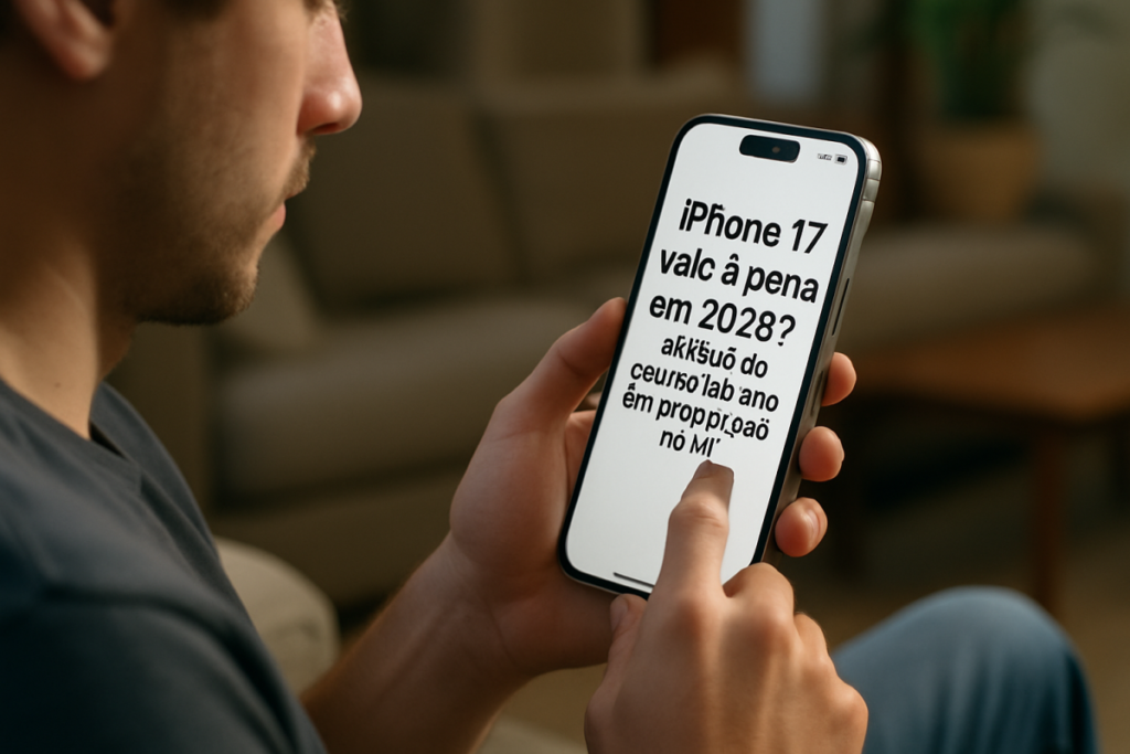 Leia mais sobre o artigo iPhone 17 vale a pena em 2026? Análise do celular do ano em promoção no ML