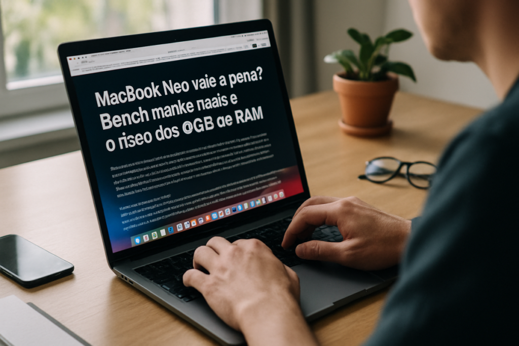 Leia mais sobre o artigo MacBook Neo vale a pena? Benchmarks reais e o risco dos 8GB de RAM