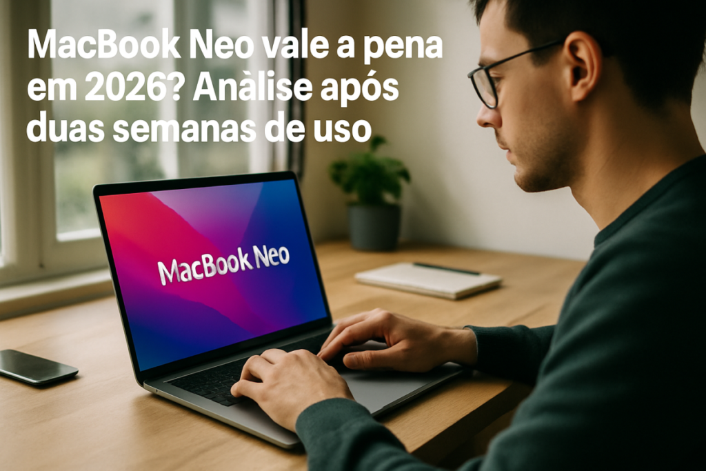 Leia mais sobre o artigo MacBook Neo vale a pena em 2026? Análise após duas semanas de uso