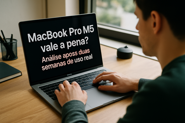 Leia mais sobre o artigo MacBook Pro M5 vale a pena? Análise após duas semanas de uso real