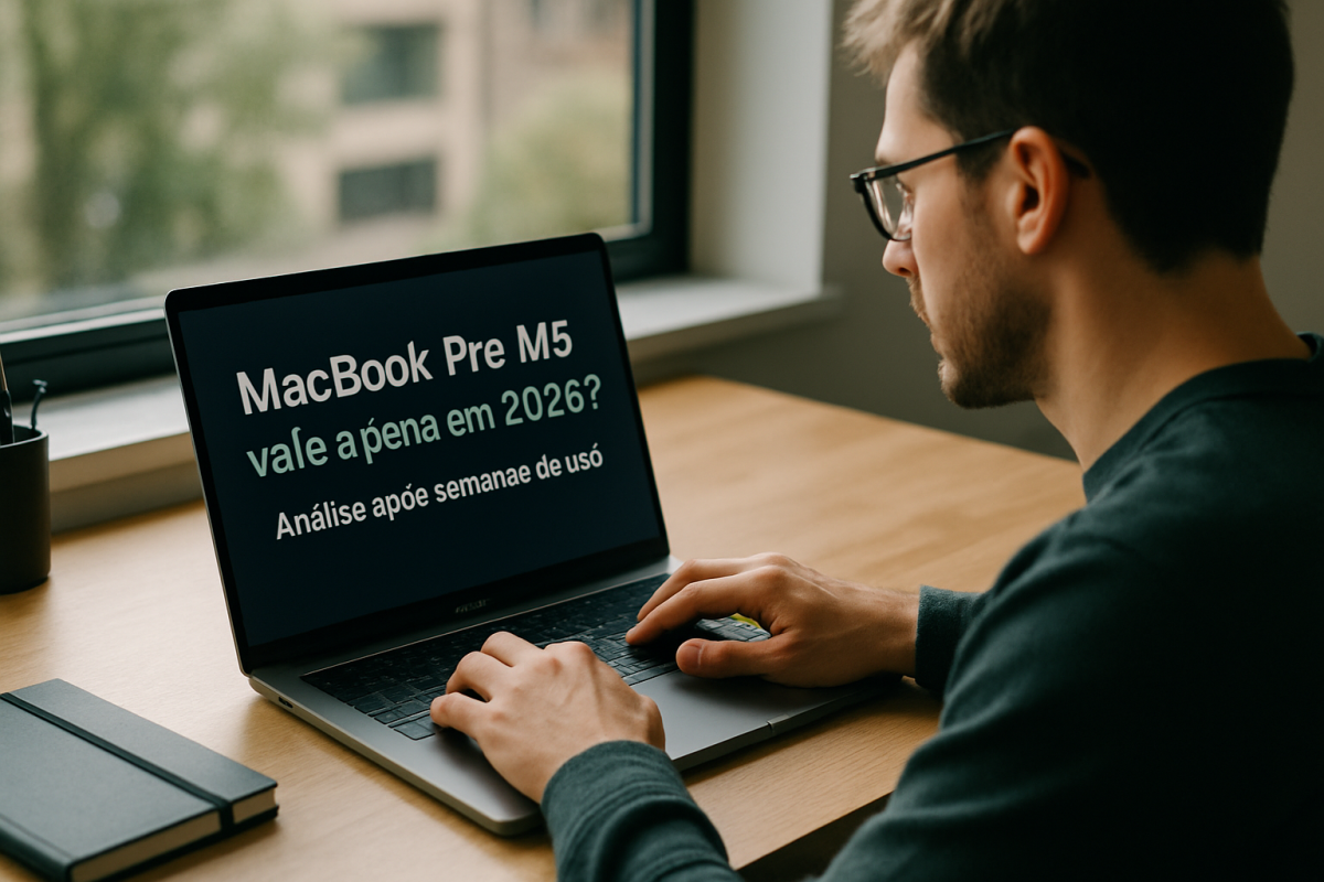 No momento, você está visualizando MacBook Pro M5 vale a pena em 2026? Análise após semanas de uso