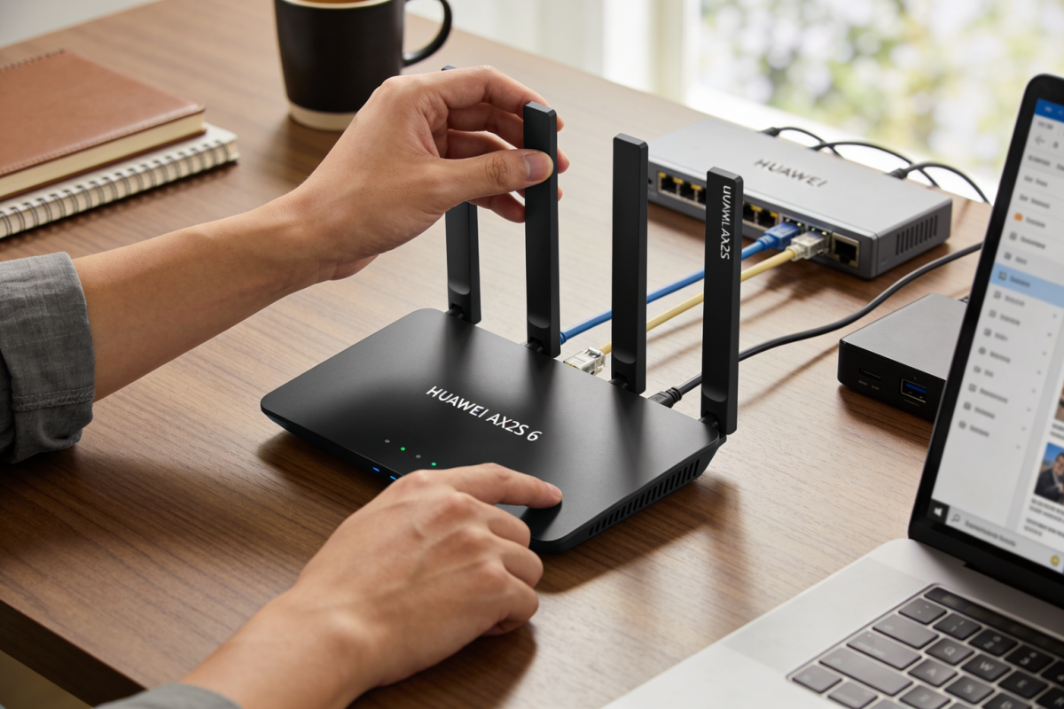 No momento, você está visualizando Roteador Huawei AX2S com Wi-Fi 6 por R$ 130: configure em 7 passos