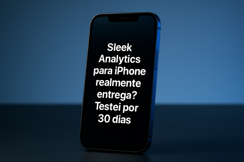 Leia mais sobre o artigo Sleek Analytics para iPhone realmente entrega? Testei por 30 dias