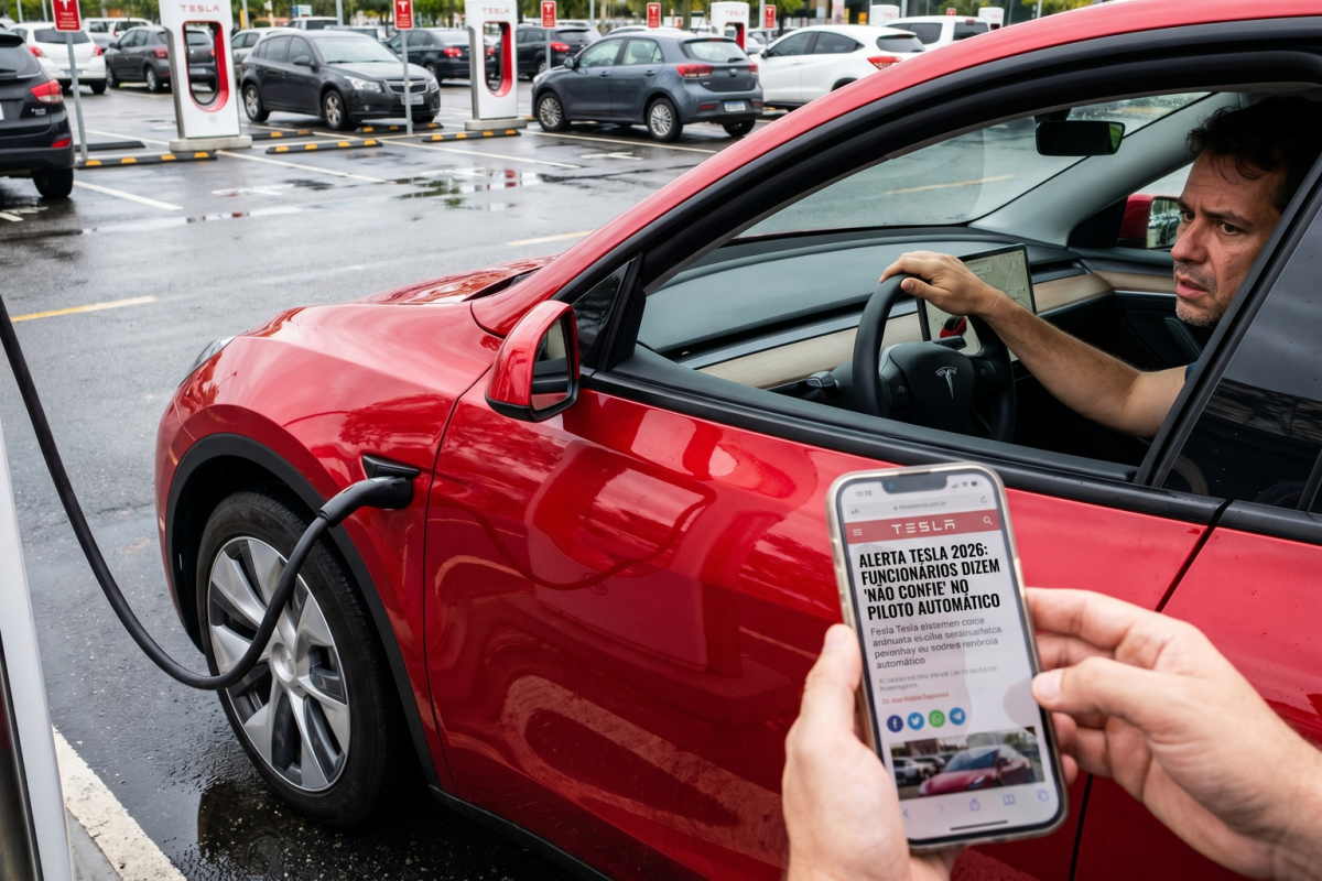 No momento, você está visualizando Alerta Tesla 2026: funcionários dizem &ldquo;não confie&rdquo; no piloto automático