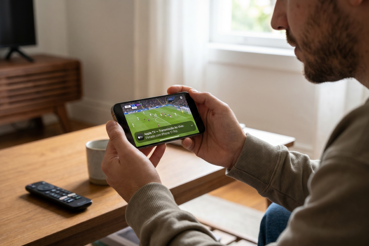 No momento, você está visualizando Apple TV filmou jogo de futebol com iPhone 17 Pro: análise da transmissão inédita