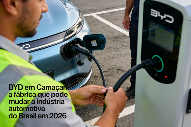 Leia mais sobre o artigo BYD em Camaçari: a fábrica que pode mudar a indústria automotiva do Brasil em 2026