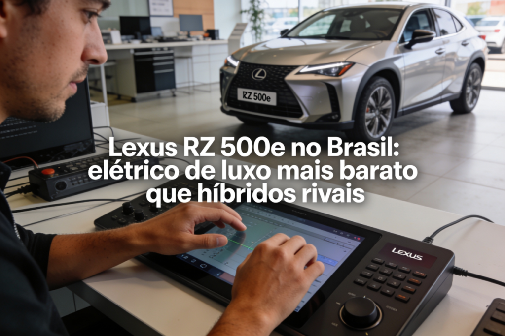 Leia mais sobre o artigo Lexus RZ 500e no Brasil: elétrico de luxo mais barato que híbridos rivais