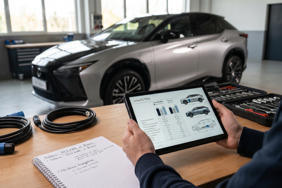 No momento, você está visualizando Lexus RZ 500e contra os rivais elétricos: análise técnica sem hype