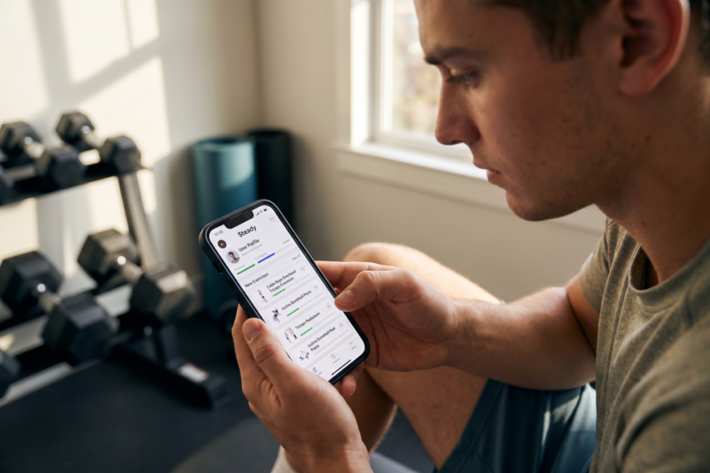 Leia mais sobre o artigo Steady 2.8 vale a pena? Análise do app com 400+ exercícios novos