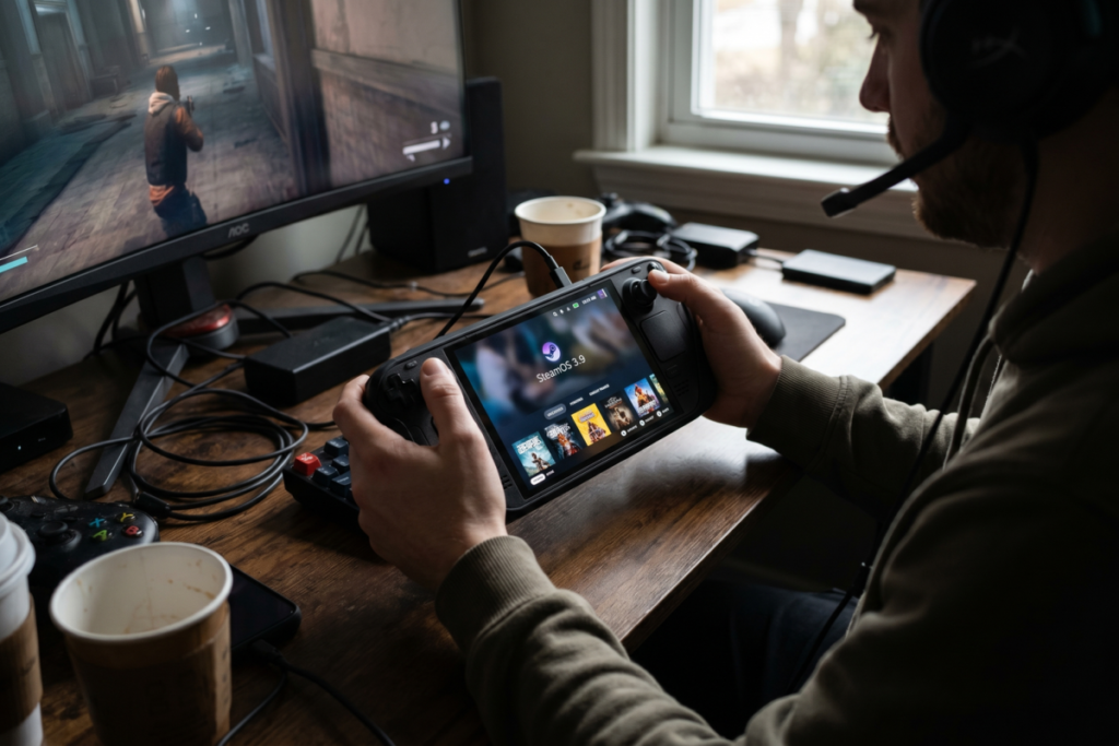 Leia mais sobre o artigo SteamOS 3.9 no gaming Linux: testei o futuro dos jogos além do Windows em 2026